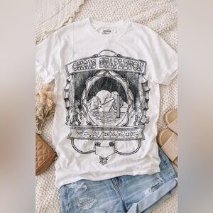 Chris Stapleton Buckle White Short Sleeve Band Tee - Women’s Size S NWT